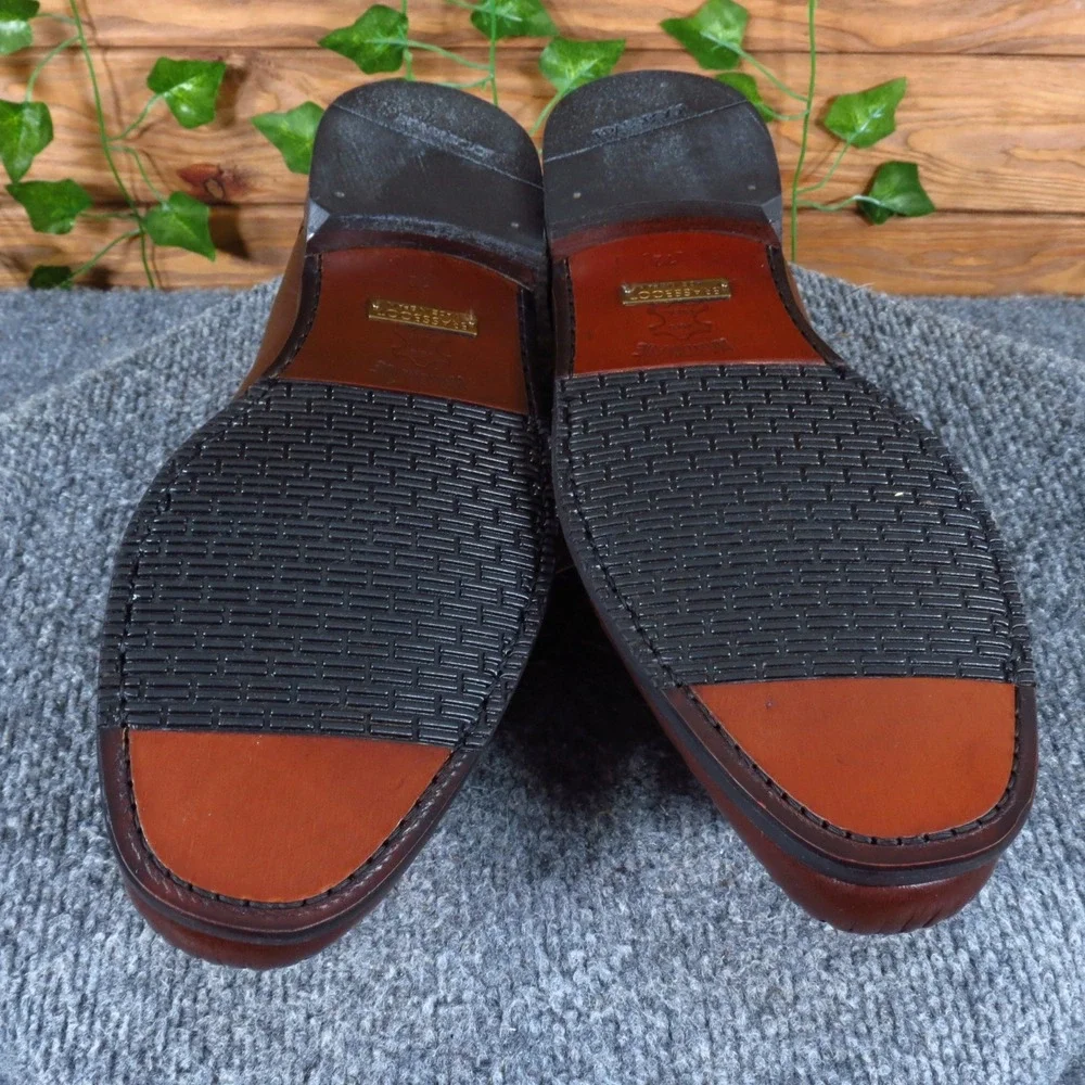 Brass Boot Arpel Mens Tassel Loafer Size 12 Dress Shoes Woven Brown Deerskin